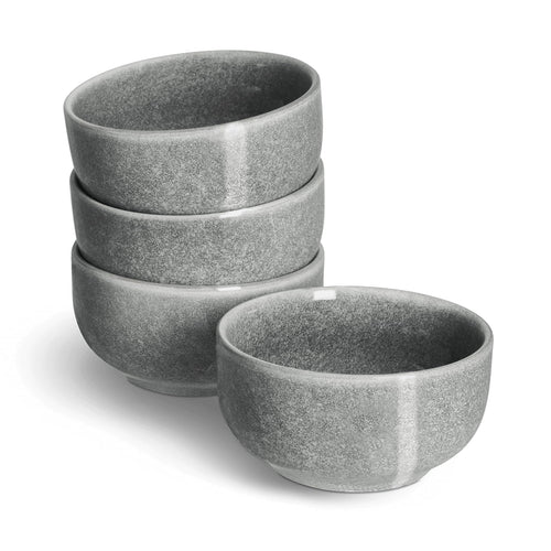 Schalen 4er-Set Steinzeug handgefertigt Ø 11 cm für Dips
