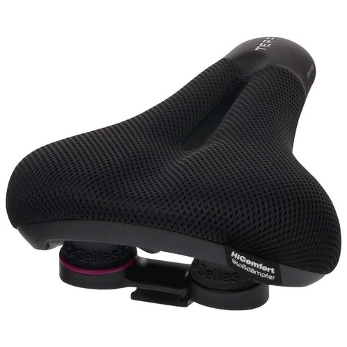 Damen Fahrradsattel ClimaVent Gel Langstrecke schwarz 9-12cm