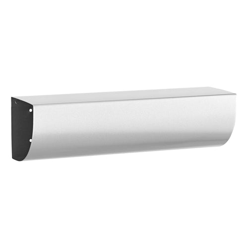 Zeitungsrolle Briefkasten verzinkter Stahl 102x362mm Silber Aussen