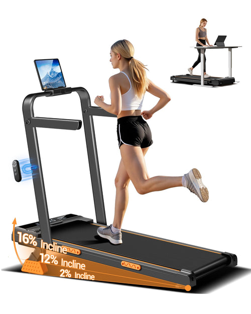 Laufband klappbar mit 16% Steigung bürstenloser 3 PS Motor