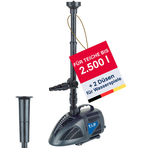 Teichpumpe Wasserspiel 1000 l/h 1,5m Förderhöhe Innen & Aussen