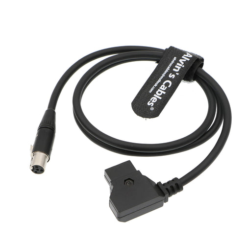 Stromkabel Mini XLR 4-Pin Buchse auf D-Tap 80 cm für Kamera-Monitor