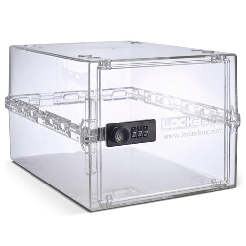 Abschliessbare Box Zahlenschloss 10L Polycarbonat BPA-frei transparent