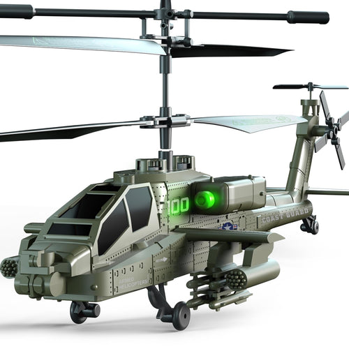 RC Hubschrauber 2.4GHz Military-Design mit 2 Akkus ab 8 Jahre