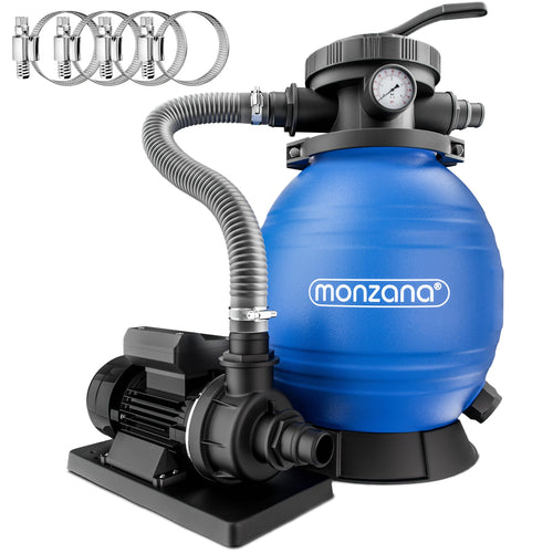Sandfilteranlage 10.200 L/h für Pools bis 35.000 L 400 W