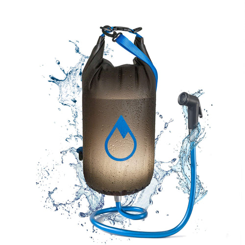 Camping-Dusche Solar 10 Liter wasserdicht als Drybag nutzbar