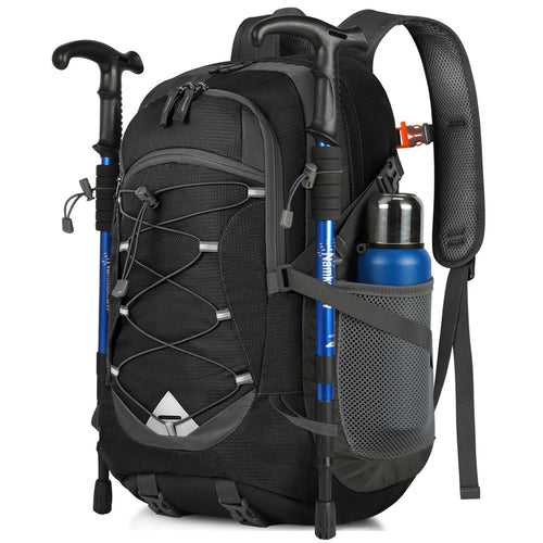 Wanderrucksack 40L faltbar wasserdicht mit Reflexstreifen