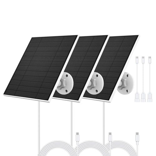 Solarpanel für Eufy Kamera 5W USB-C 3er-Pack mit Halterung