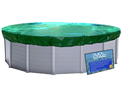 Poolabdeckplane Rund Ø 720 cm Polyethylen 200g/m² für Pools bis 650 cm