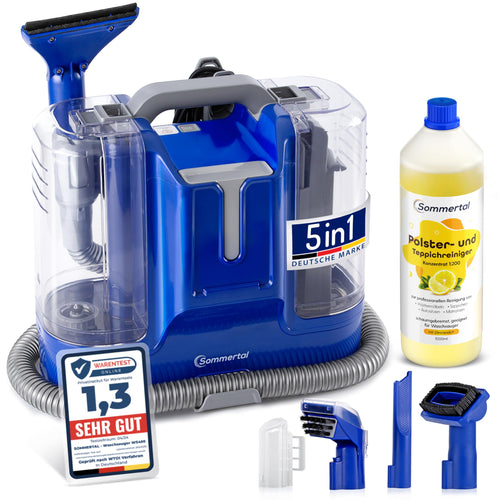 Waschsauger 5-in-1 mit Aquafilter für Polster, Teppich & Auto