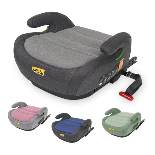 Kindersitzerhöhung mit ISOFIX 15–36 kg für Kinder 125–150 cm Grau