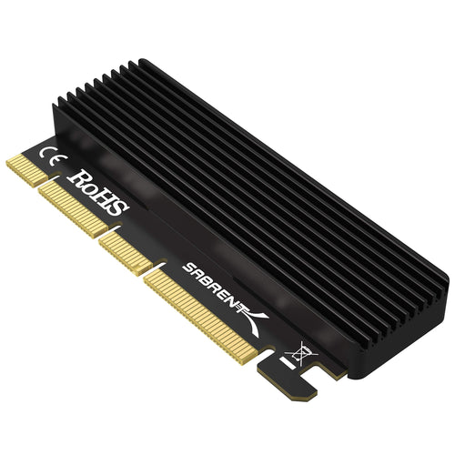 PCIe Adapter M.2 NVMe X16/X8/X4 mit Aluminium-Kühlkörper