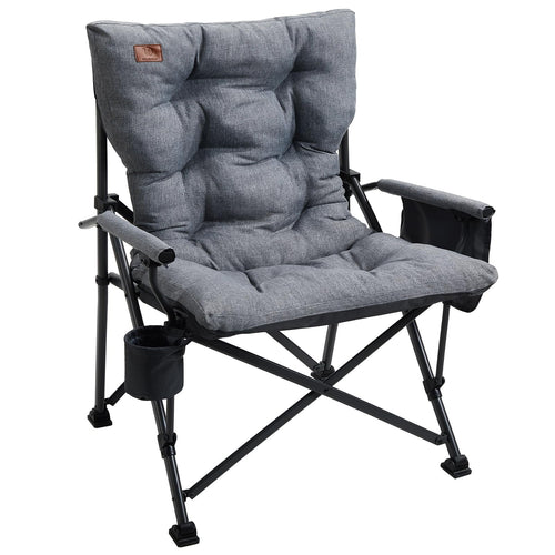 Campingstuhl XL Faltbar 62cm Sitzbreite Gepolstert bis 230 kg