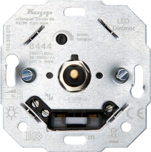 LED-Dimmer Druck-Wechselschalter 3-100W Phasenanschnitt RL