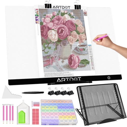 Leuchtpad A2 Diamond Painting mit Ständer 3-stufige Helligkeit