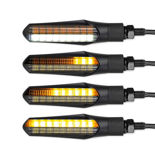 Motorrad-Blinker LED sequentiell mit Tagfahrlicht IP67 E-geprüft