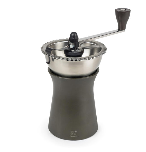 Manuelle Kaffeemühle Stahl stufenlos einstellbar 19 cm Braun