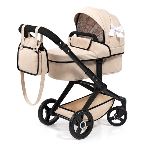 Puppenwagen 2-in-1 mit Jogger-Funktion höhenverstellbar für Puppen bis 46 cm
