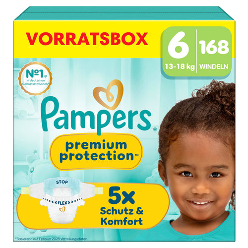 Windeln Grösse 6 (13–18 kg) ultra-saugfähig 168 Stück