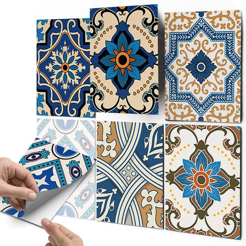 Klebefliesen Mosaik Vinyl selbstklebend 20x25 cm 48er-Set