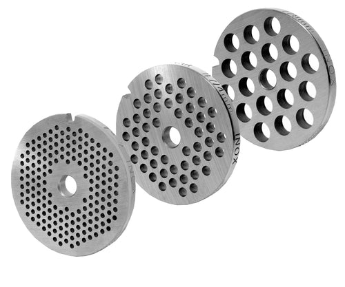 Lochscheiben-Set Fleischwolf Grösse 7 – 2mm/4mm/8mm Bohrung Edelstahl