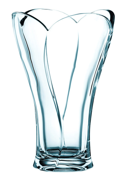Vase Kristallglas 27 cm mit Schliffdekoration Calypso-Serie