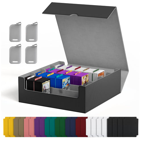 Trading Card Box 4-reihig mit 24 Teilern für 2400+ Karten