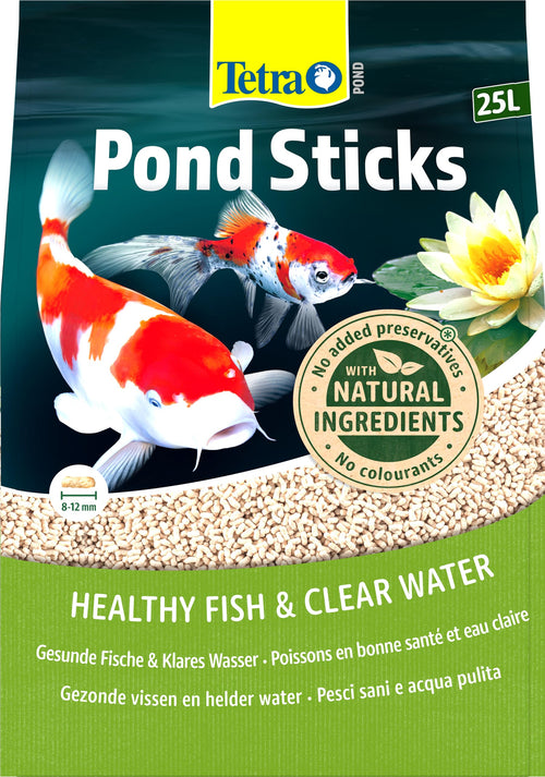 Teichfischfutter Sticks 25 L Beutel für Koi & Goldfische