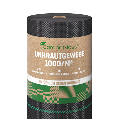 Unkrautvlies 100g/m² wasserdurchlässig UV-stabil 50x1m Rolle