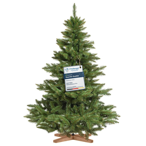 Künstlicher Weihnachtsbaum 150 cm Nordmanntanne PVC mit Holzständer