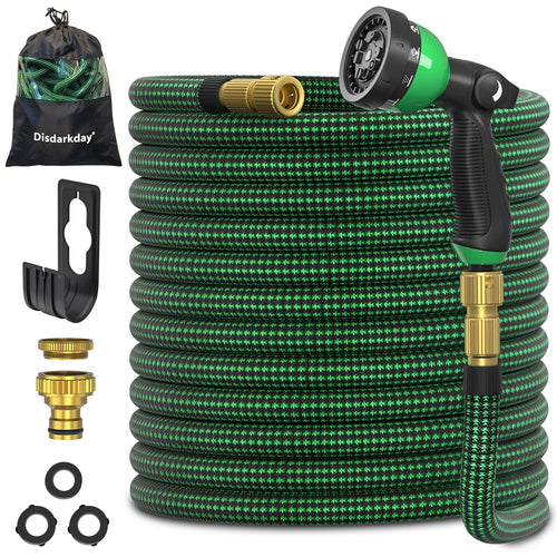 Flexibler Gartenschlauch 10-30 m ausziehbar mit 10-Funktionsdüse