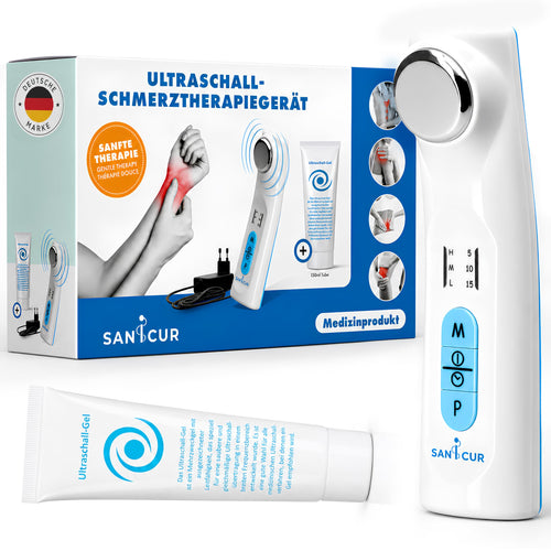 Ultraschallgerät Schmerztherapie Heimanwendung 1 MHz mit Ultraschallgel
