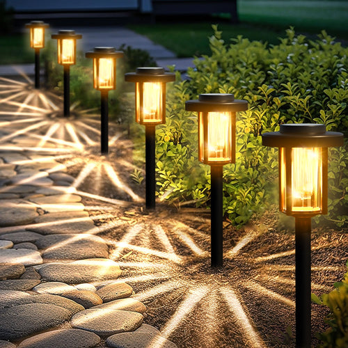 Solarleuchten Garten 6er-Set LED Wegbeleuchtung Warmweiss IP65