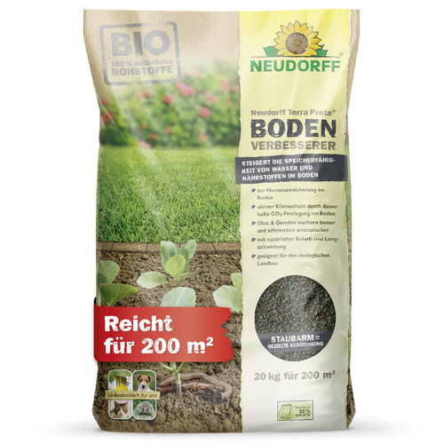 Bodenverbesserer Terra Preta 20 kg für 200 m² mit Pflanzenkohle