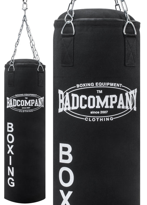 Boxsack Canvas gefüllt 100x30 cm mit Vierpunkt-Stahlkette