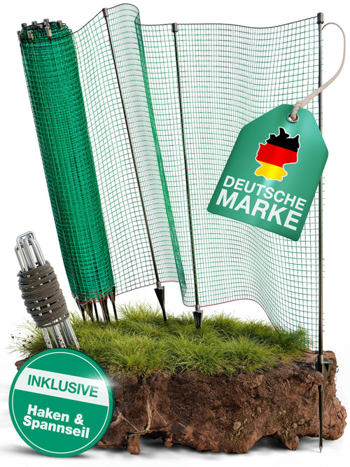 Hundezaun Garten 25 m x 90 cm flexibel aufstellbar