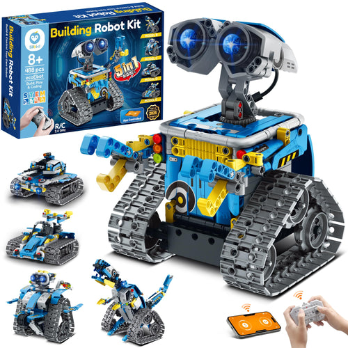 Roboter Baukasten 5-in-1 programmierbar mit App 488 Teile ab 8