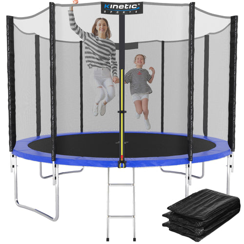 Gartentrampolin 183 cm Komplett-Set mit Netz und Leiter für Kinder