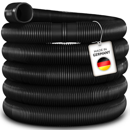 Poolschlauch 20m Ø38mm chlorbeständig mit Muffen schwarz