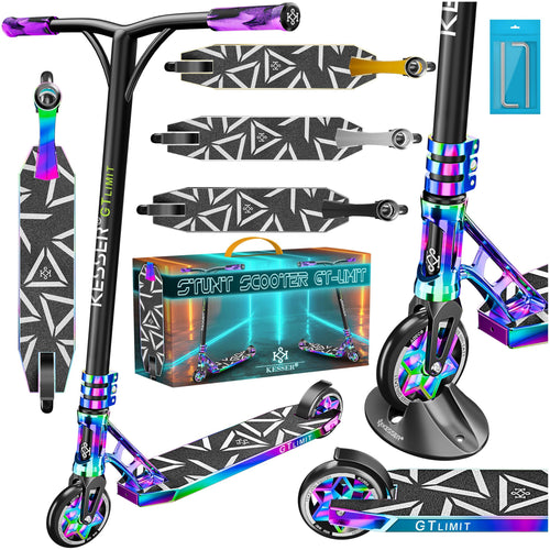 Stunt Scooter 360° Lenkung Aluminium 110mm PU-Räder ABEC-9 Kinder