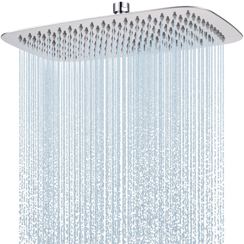 Regendusche Edelstahl 35x22 cm mit Selbstreinigung Chrom