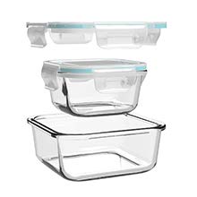 Frischhaltedosen Glas 9er-Set 4 Grössen luftdicht stapelbar - Bild 8