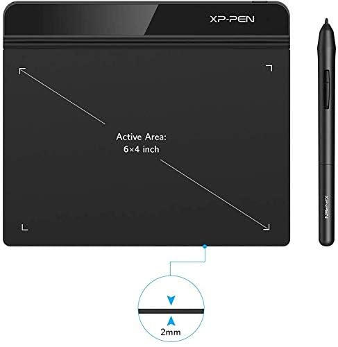 Grafiktablett 15x10 cm OSU Pad 8192 Druckstufen mit batterielosem Stift - Bild 2