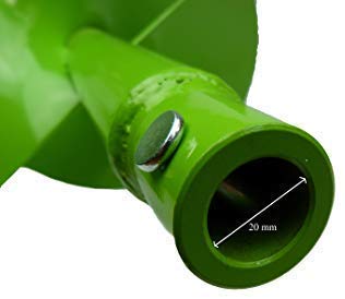 Erdbohrer 120 mm Doppelwendel mit SDS-Plus-Adapter für Zaunpfähle - Bild 4