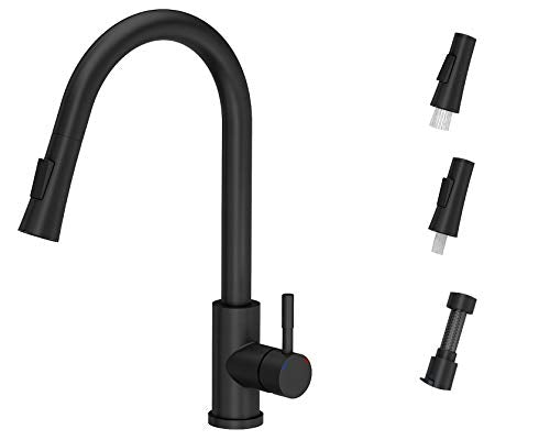Einbauspüle Granit Schwarz 52x50 cm mit Armatur und Siphon - Bild 3