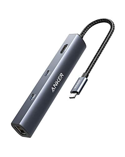 USB-C Hub 6-in-1 mit HDMI 4K, Ethernet 1 Gbps und Power Delivery