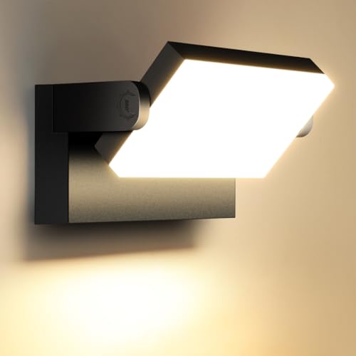 LED Wandleuchte Aussen Schwarz 60W 5000lm 360° schwenkbar IP65 - Bild 2