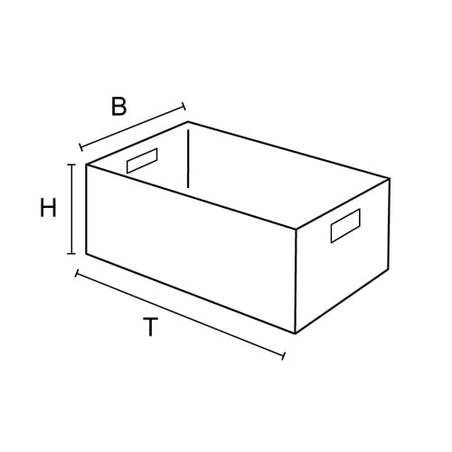 Transportbox Kunststoff 65L stapelbar mit Klappdeckel 600x400x335mm - Bild 5