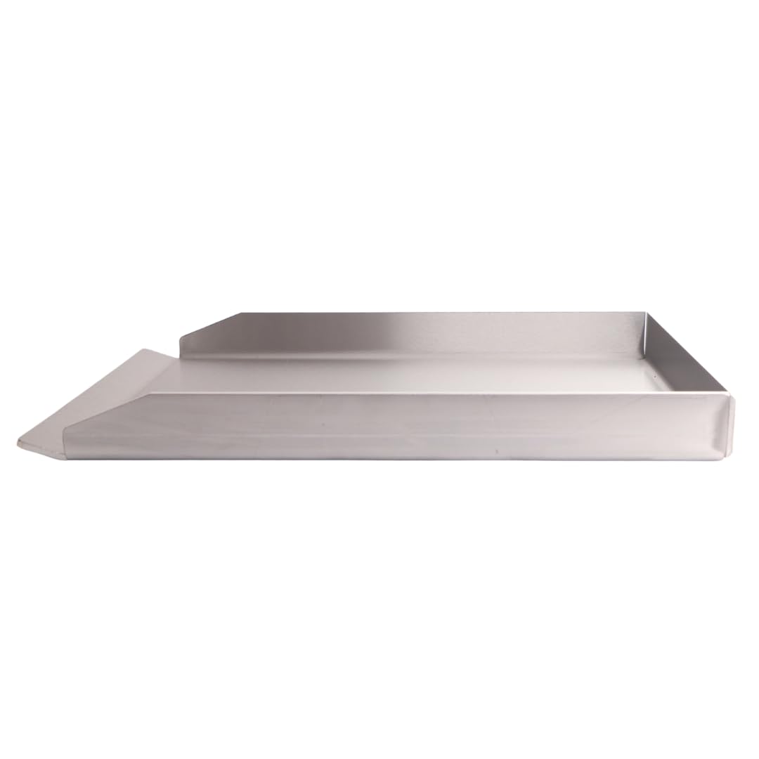 Plancha Grillplatte Edelstahl 400x300mm für Gas- und Holzkohlegrill - Bild 2