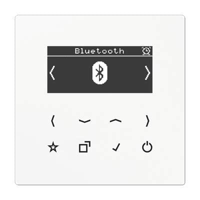 Unterputz-Digitalradio DAB+ Bluetooth Set mit 2 Lautsprechern und 3-fach Rahmen Weiss - Bild 3